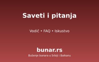 Saveti i česta pitanja o bušenju bunara u Srbiji